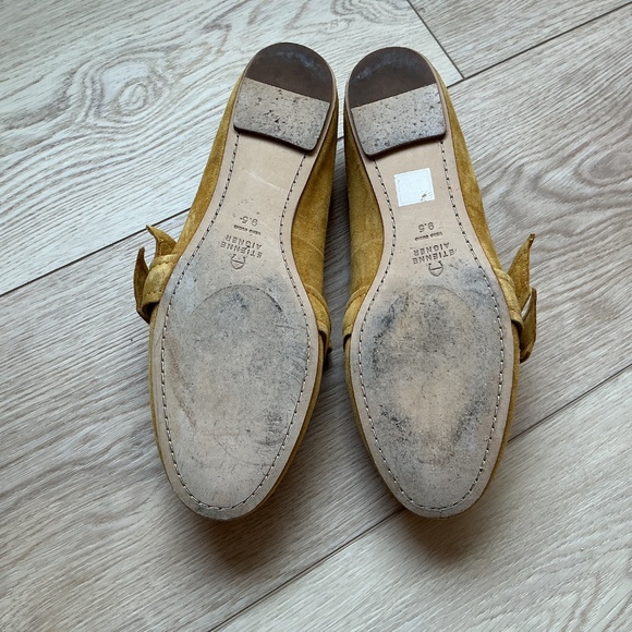 Etienne Aigner Chiara loafer Curry Yellow Suede - Size 9.5 - Picture 2 of 3